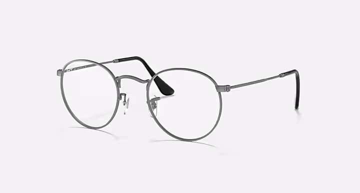 Round Metal Grau